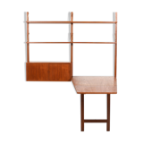 Teak Royal System with conical Desk by Poul Cadovius