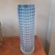 Vintage glass vase with bubble decoration.