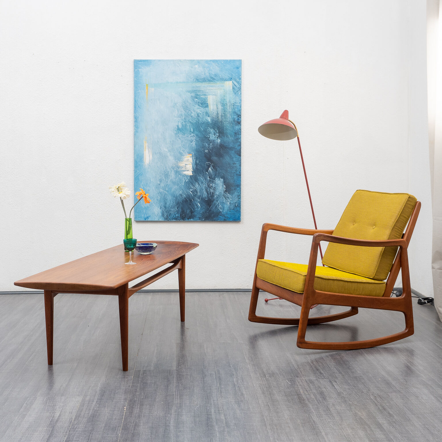 Coffee table 60s, teak, Scandinavian design