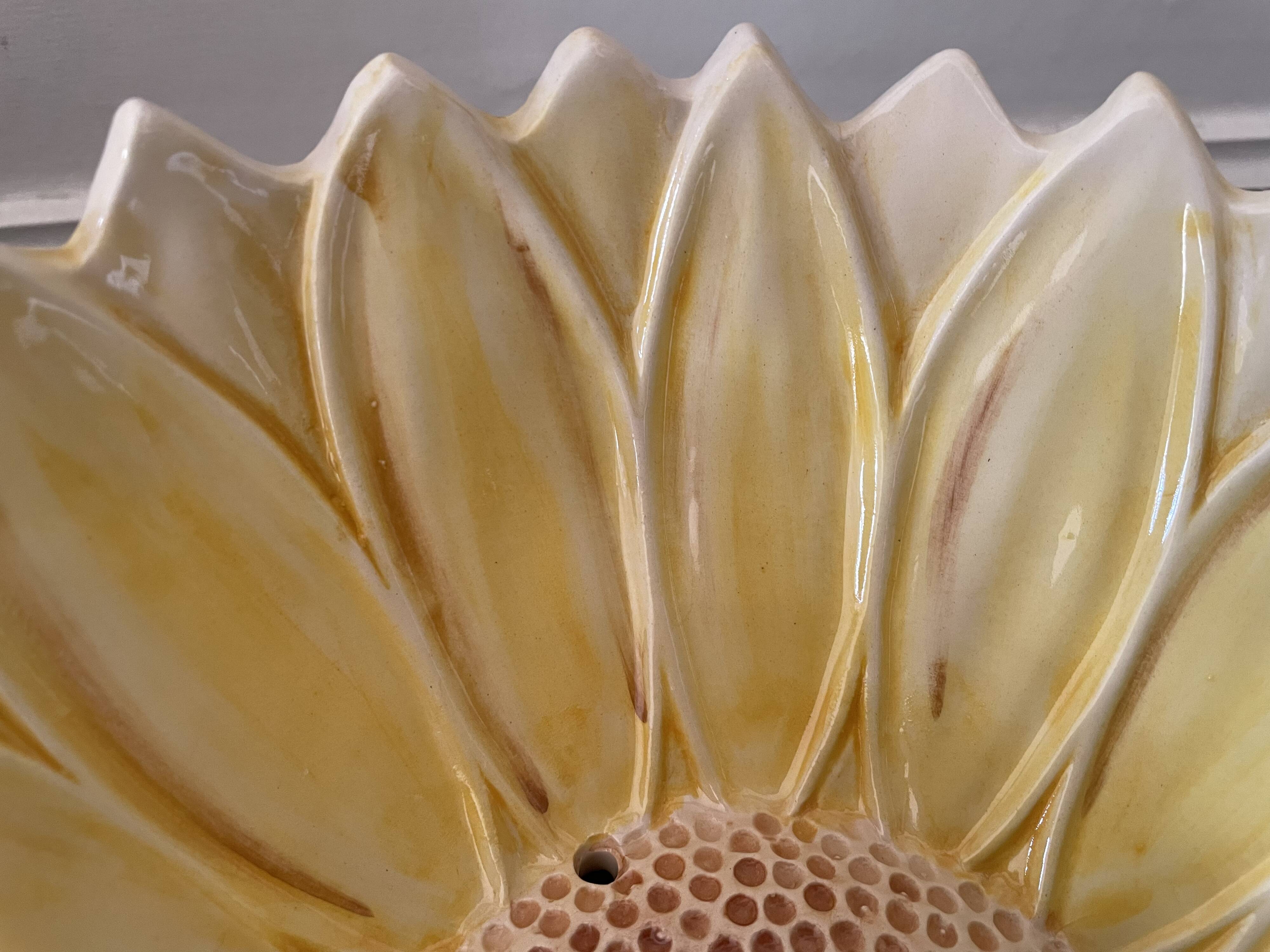 Sunflower slip dish drainer