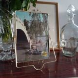 Barber mirror on foot 17x23cm