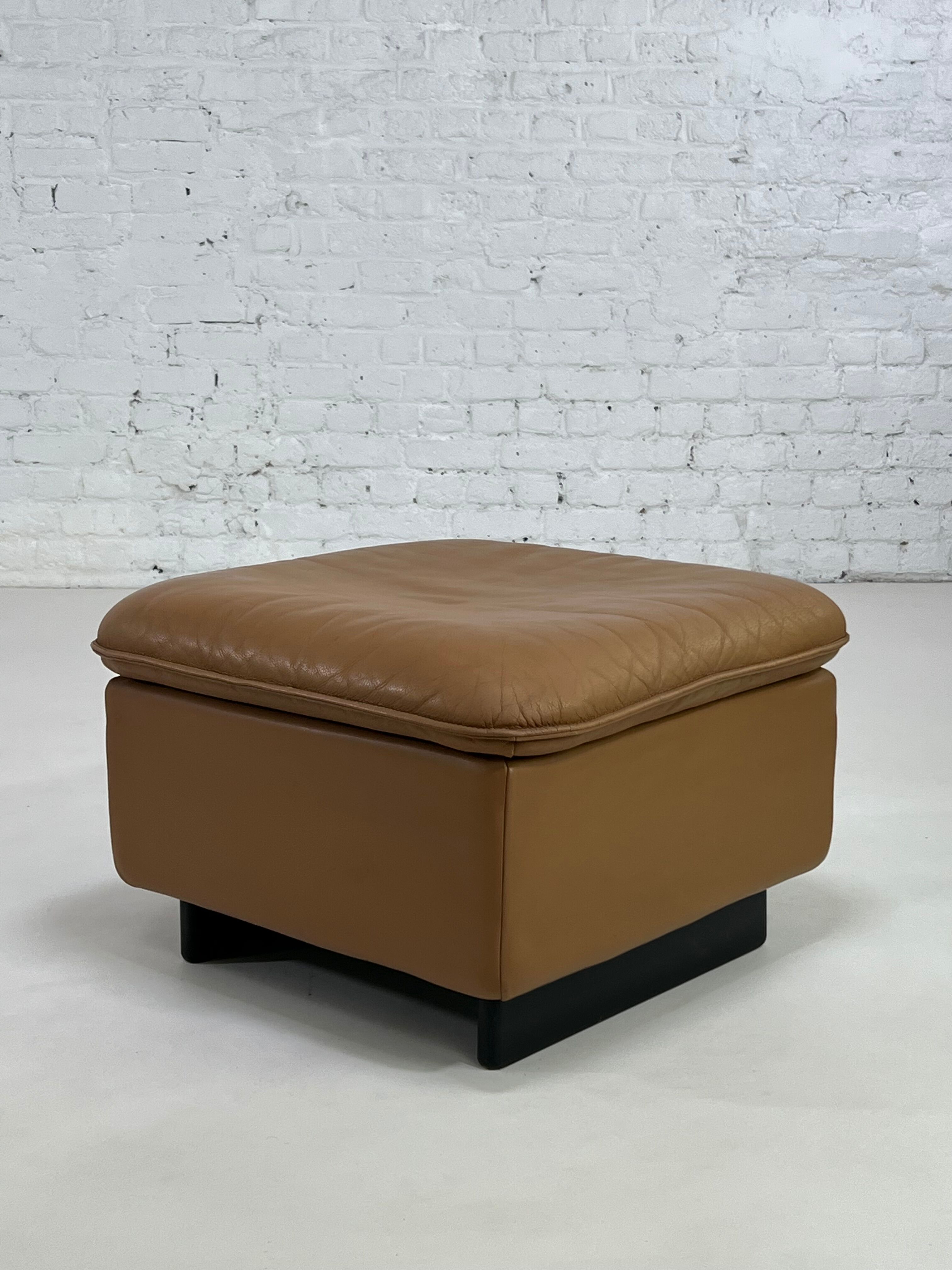 Ottoman leather DS 49 years 80 by De Sede