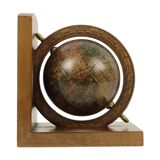 Serre-livres Globe en bois italien Mercurio D'oro