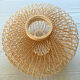 Openwork wicker hanging lamp