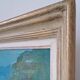 Oil painting on canvas signed Besacier — colourful village landscape