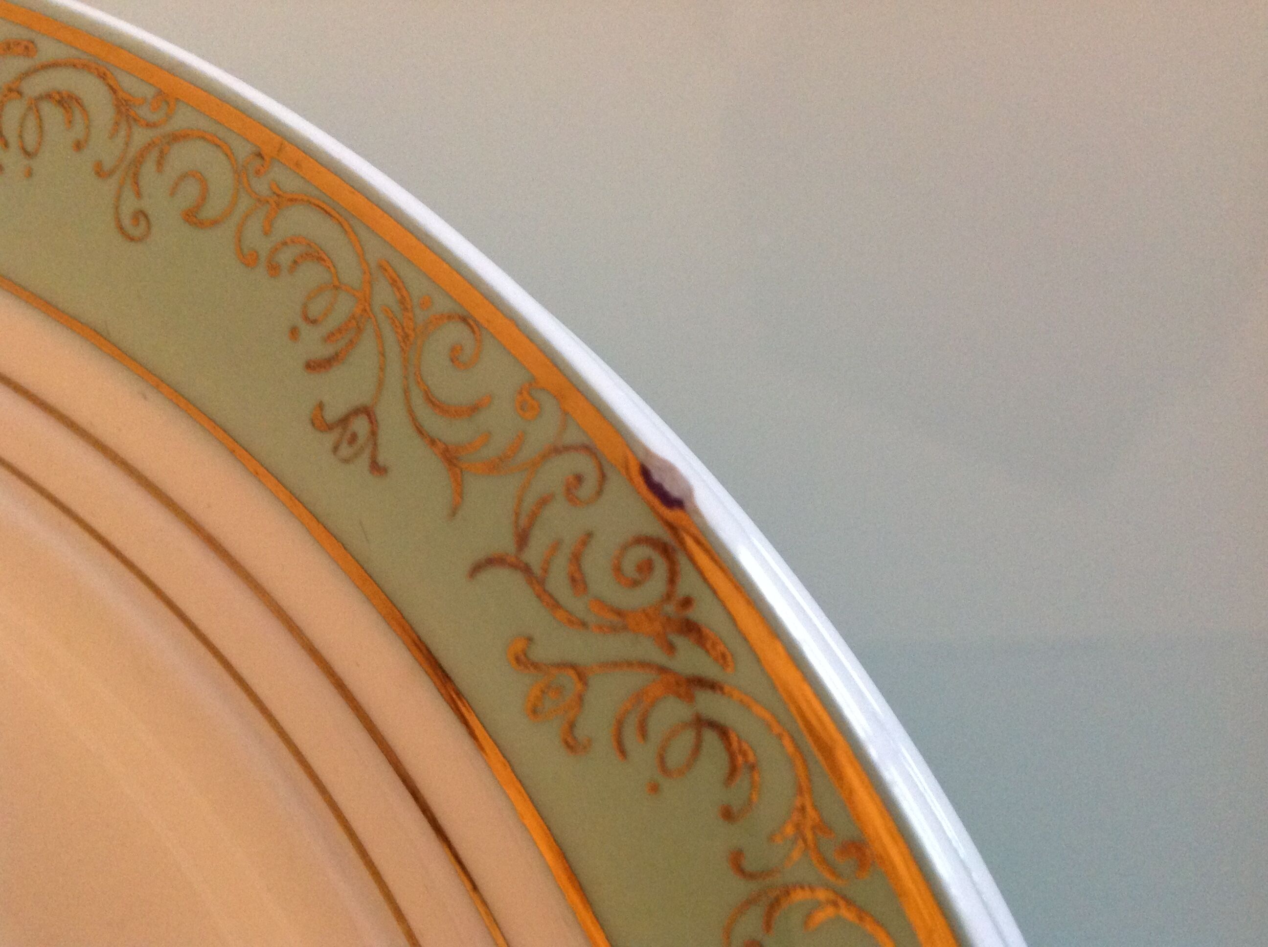 Six flat plates decor Sully by Ceranord/ vintage 50/60s