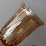 Vintage golden glass pendant light