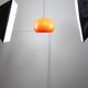 Rare Orange Jolly Pendant Lamp by Luigi Massoni for Guzzini, 1970s