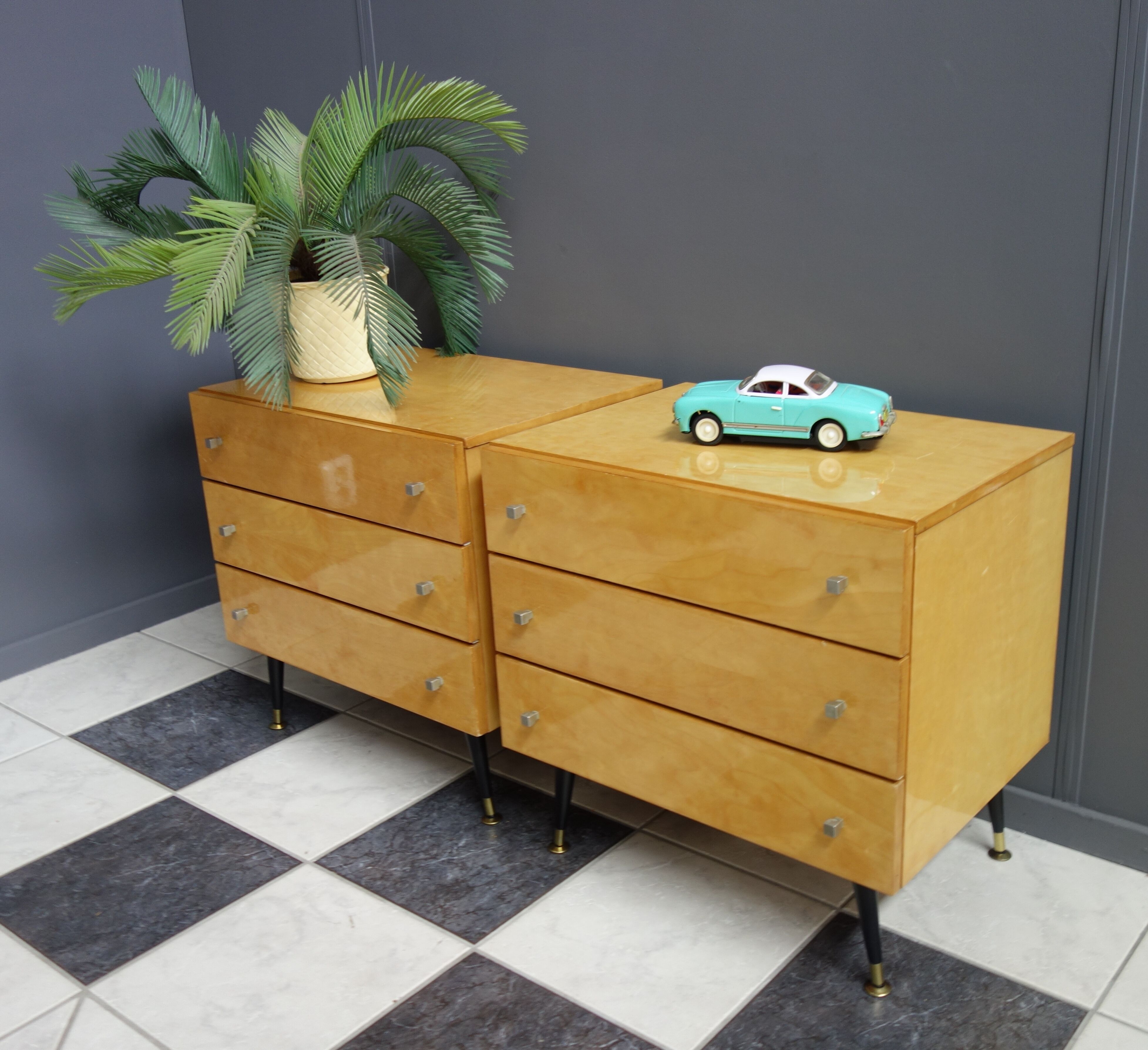 Set 1960 bedside nighttables