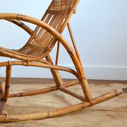 Rattan rocking chair Rohe Noordwolde 50/60s