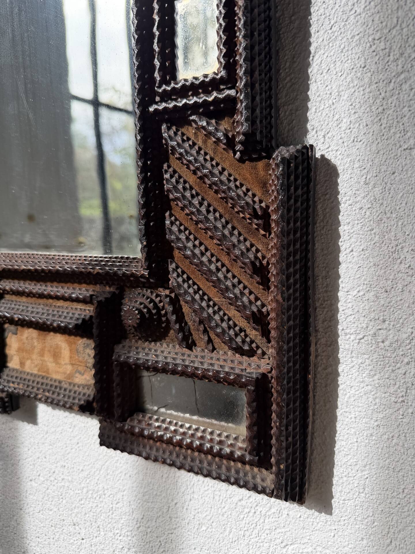 Tramp Art Mirror 1903