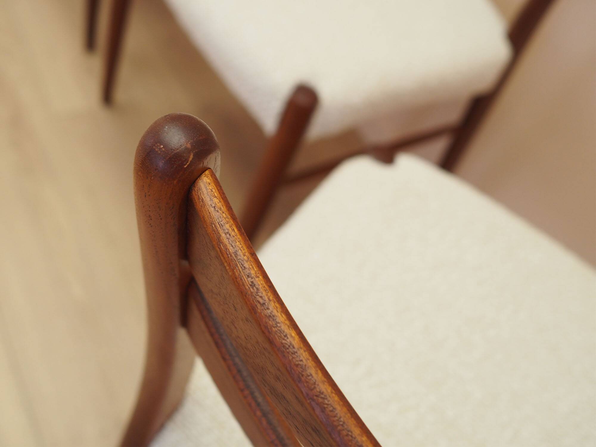 Set of six teak chairs, Danish design, 1960s, made in Denmark