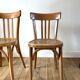 Duo of bistro chairs style Baumann vintage 40s-50s