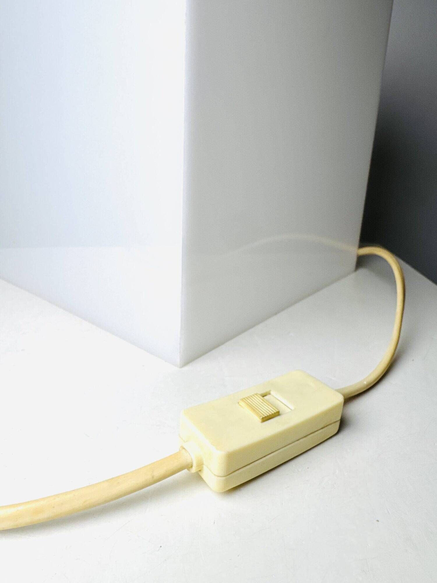 Cube Shaped Table Lamp By Harco Loor For Harco Loor Design, The Netherlands 1980S