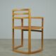 Exceptional fruitwood dining table set in art deco style, 1980s