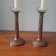 Set of two copper candlesticks from the early 20th century.