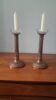 Set of two copper candlesticks from the early 20th century.