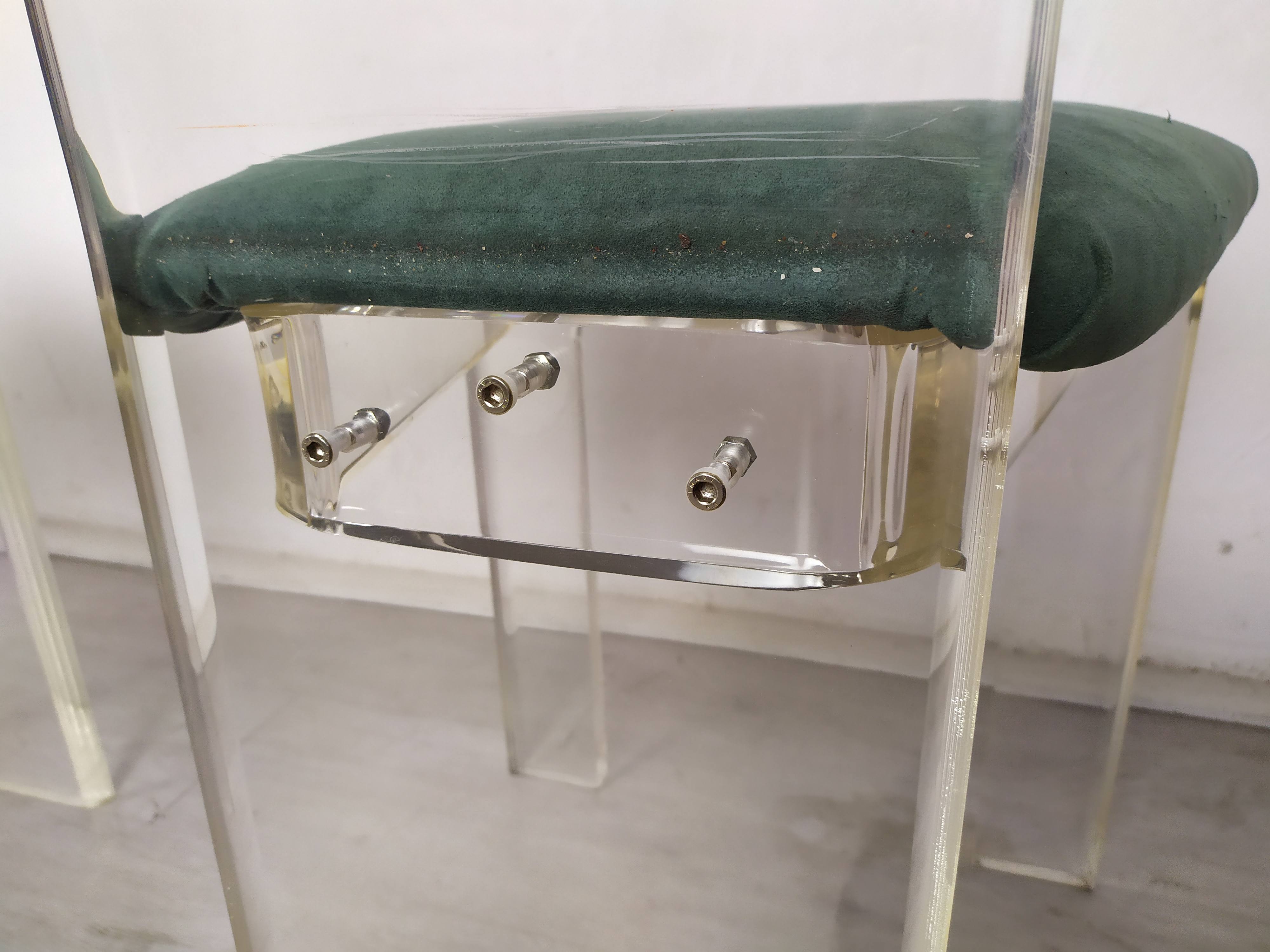 Plexiglas chairs Roche Bobois