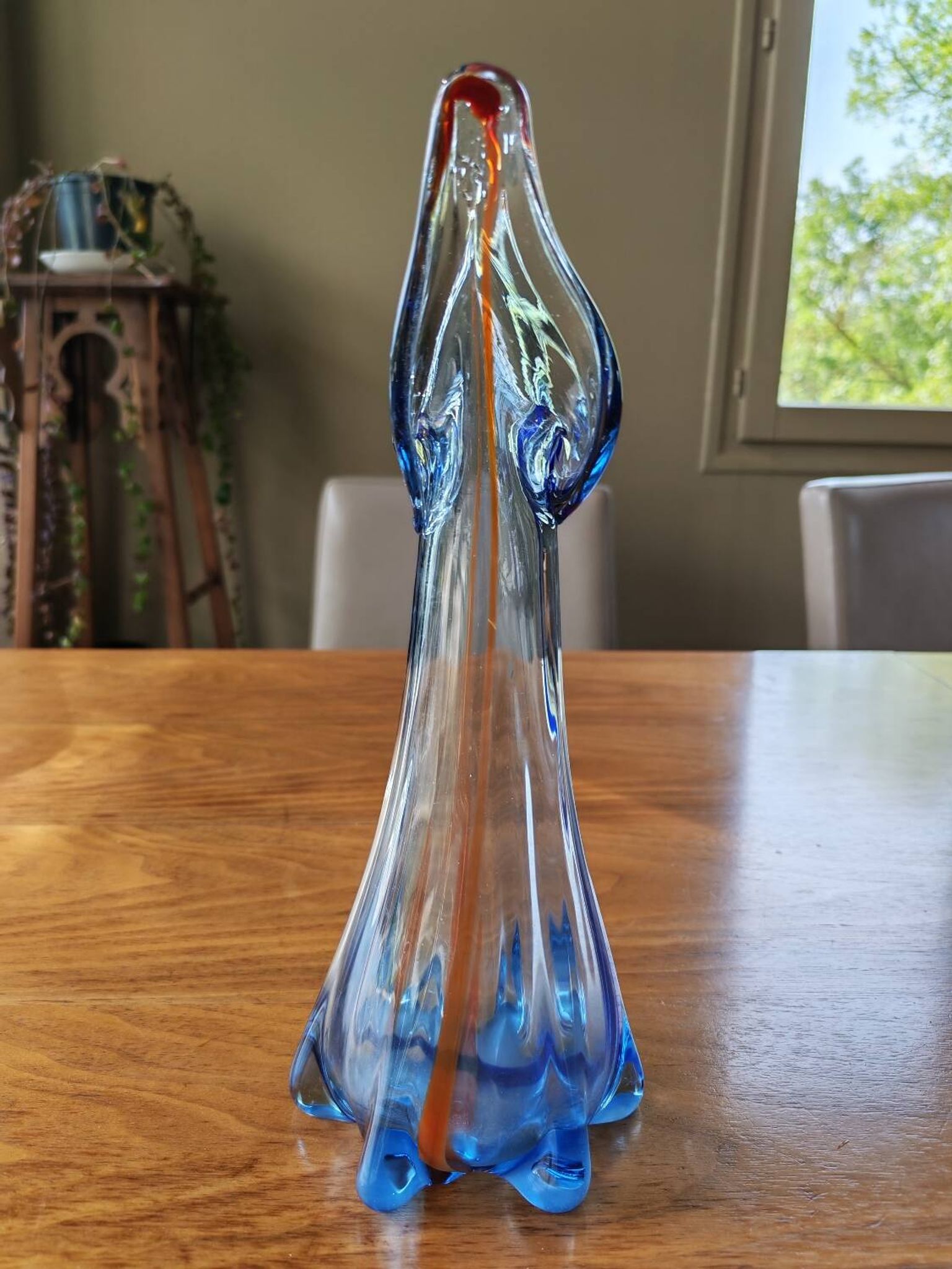 Vase vintage en verre de Murano