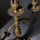 Pair of Napoleon III candelabra in brass, 19th century
