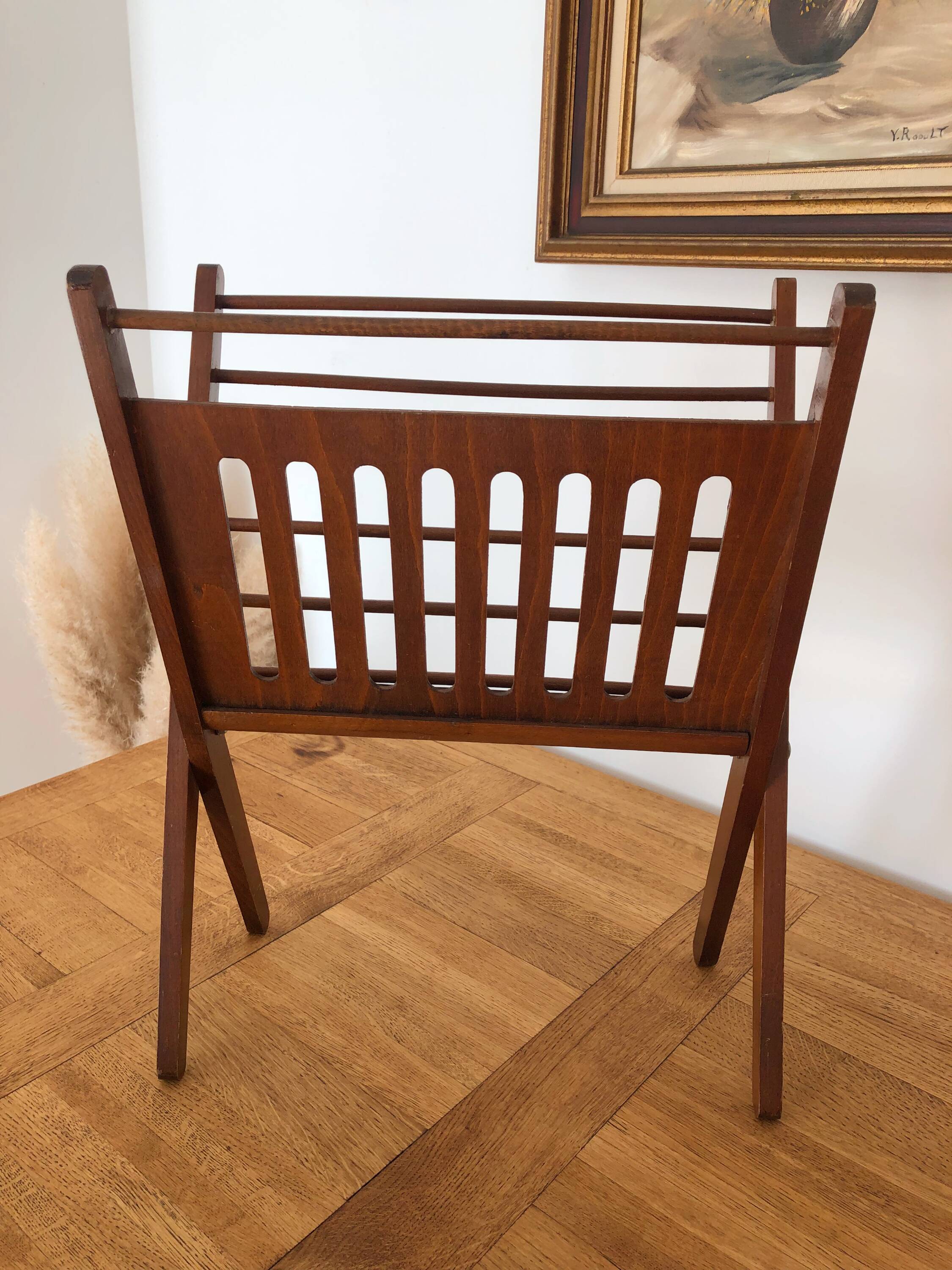 Scandinavian magazine rack, Cees Braakman, 1960s