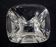 Val St Lambert crystal ashtray