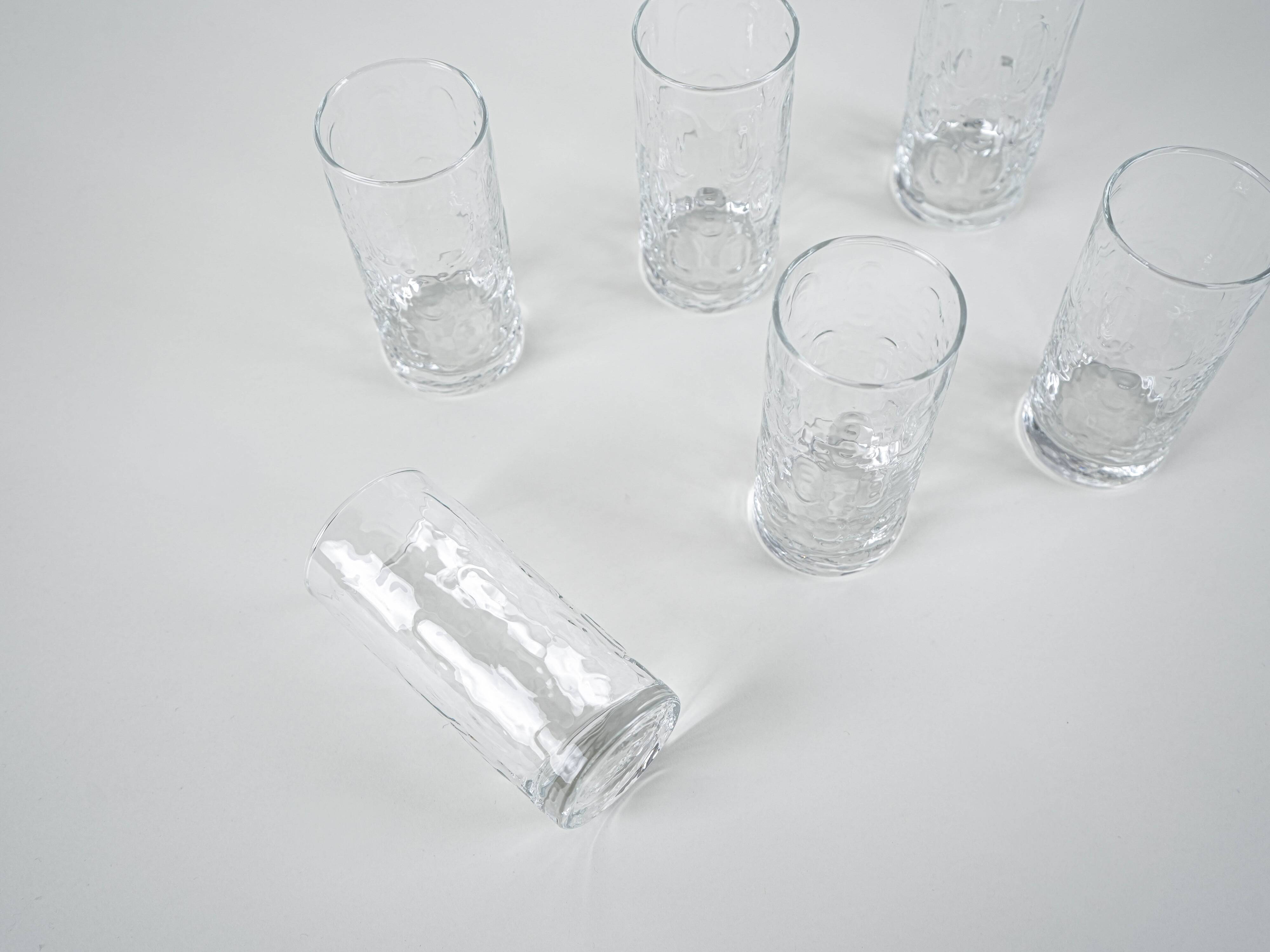 Set of six glasses, Danish design, 1970s, made in Denmark