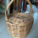 Velvet inner wicker basket