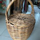 Panier osier intérieur velours