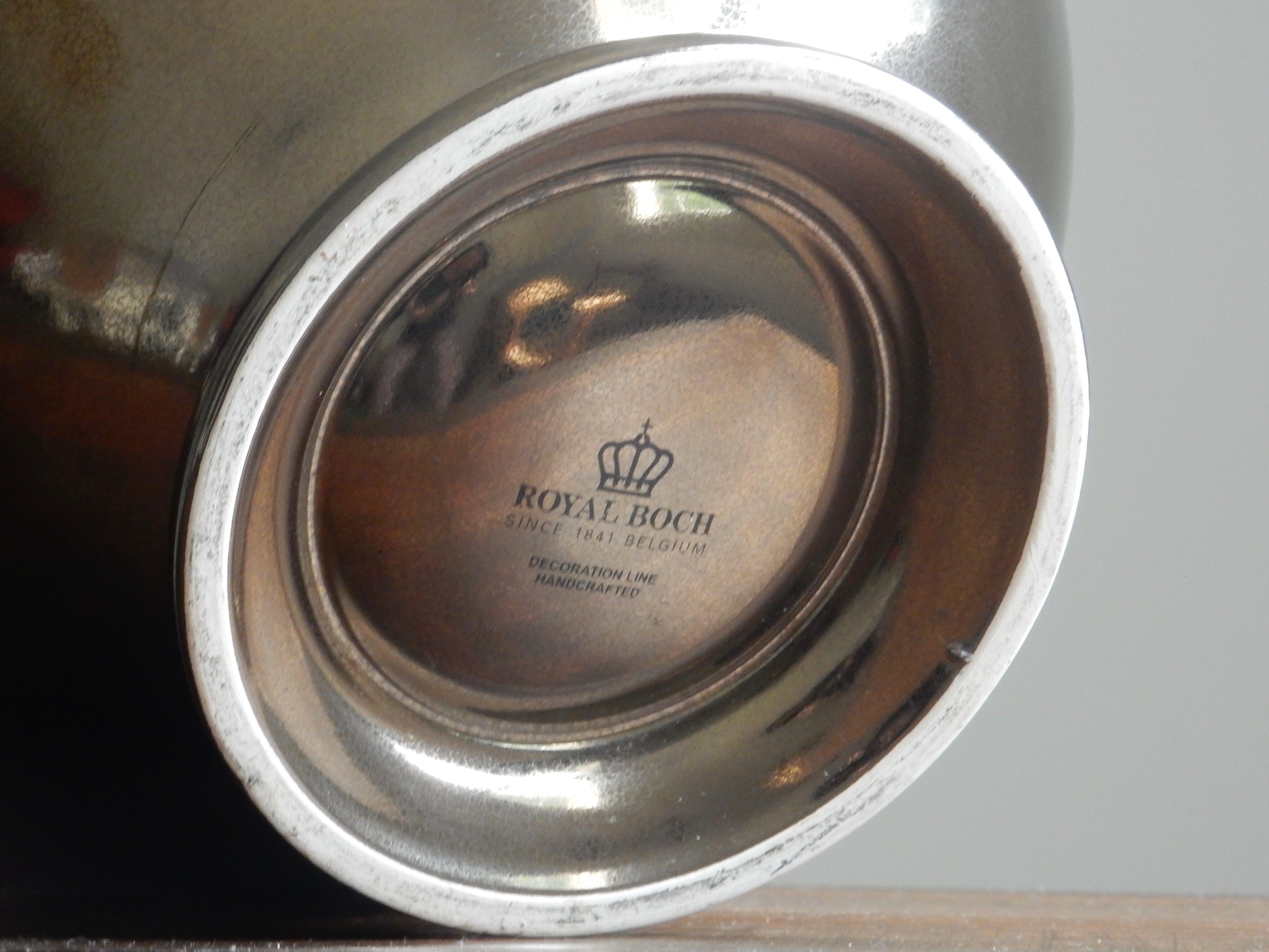 Royal Boch bronze ceramic salad bowl