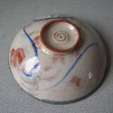 Old small bowl in enamelled terracotta, old earthenware