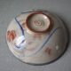 Old small bowl in enamelled terracotta, old earthenware