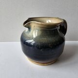 Glazed ceramic pitcher signed C - Tasey