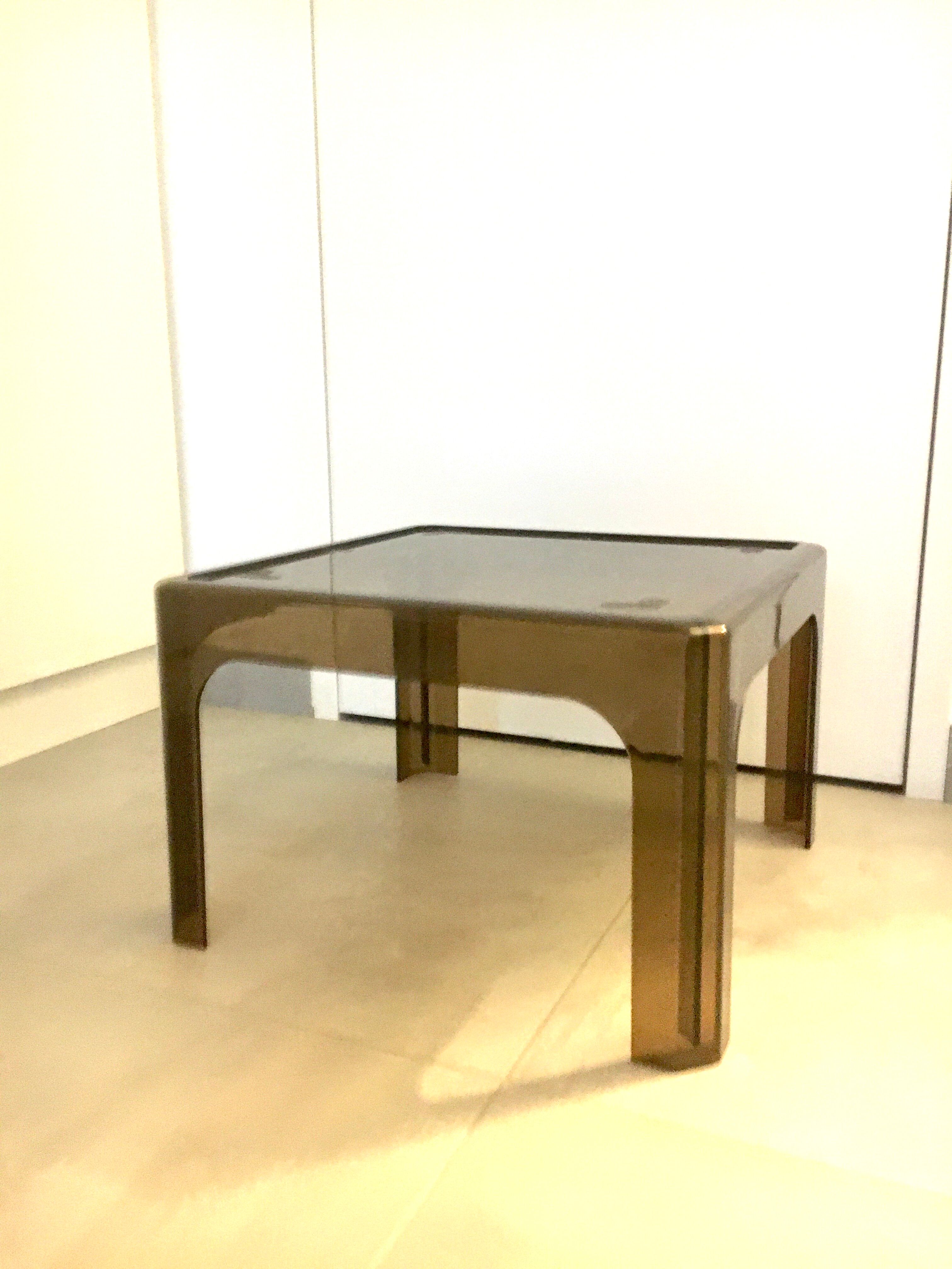 1970 Prisunic vintage plexi coffee table