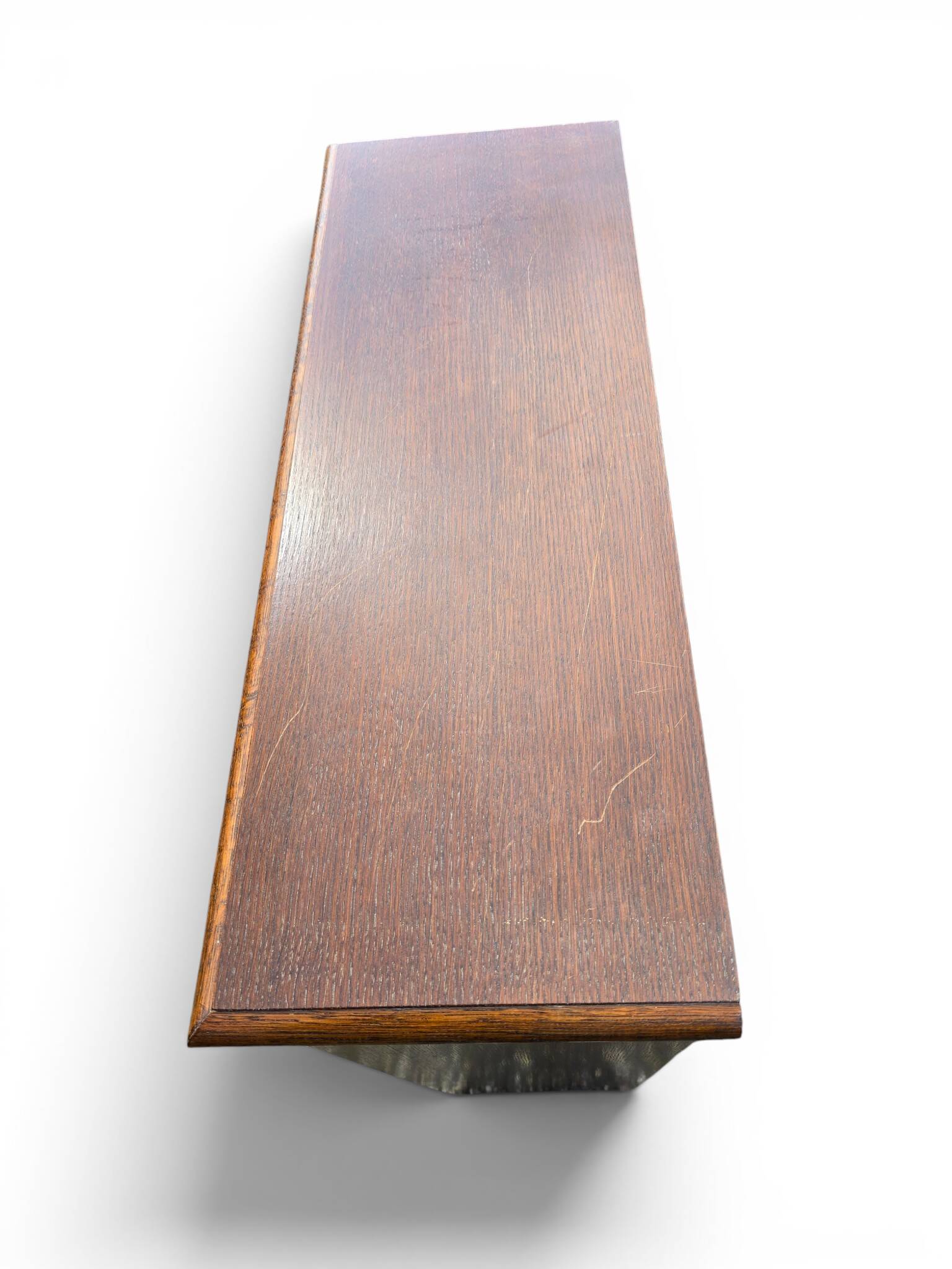 Small antique wooden and glass display cabinet.
