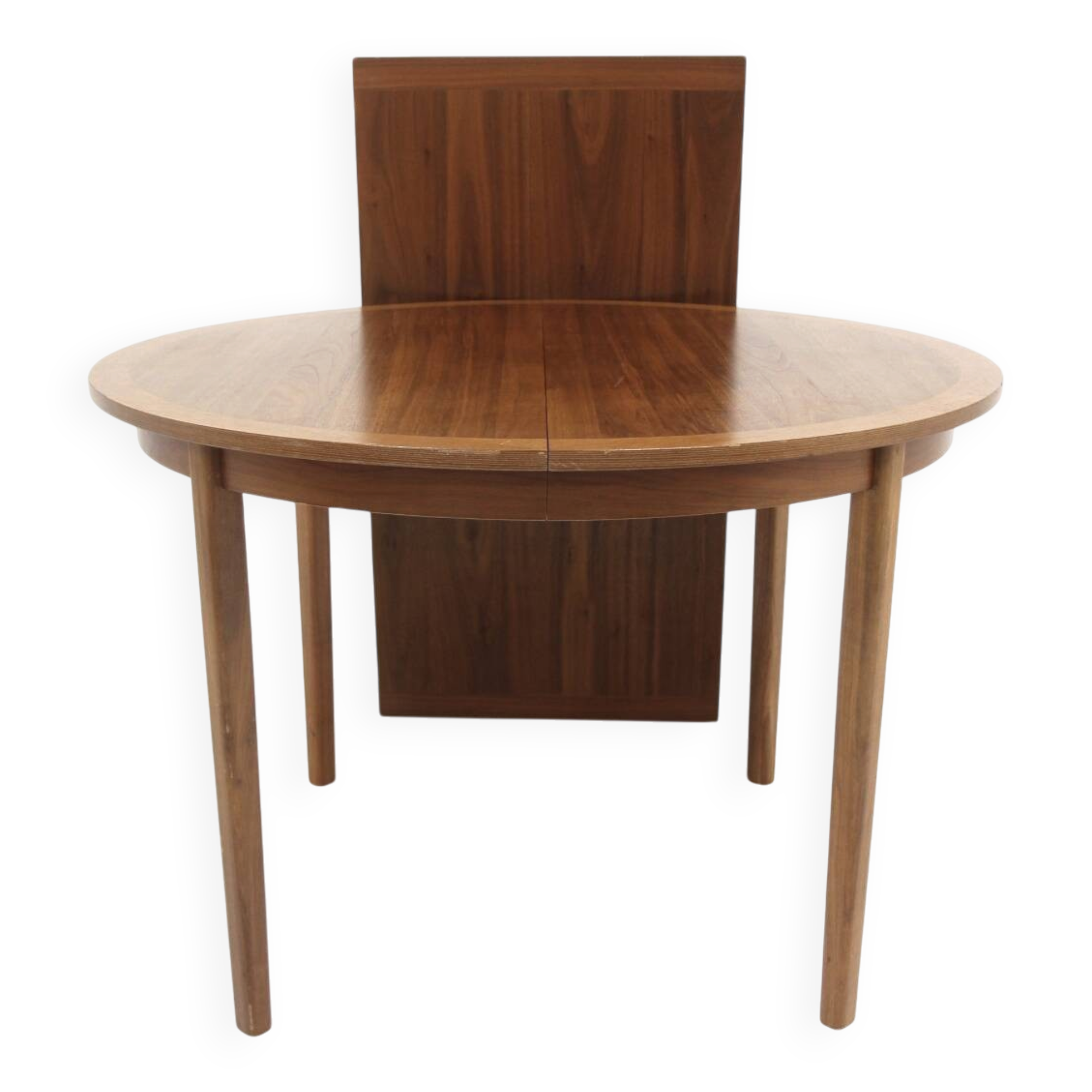 Scandinavian extendable dining table in walnut, Sweden, 1960.