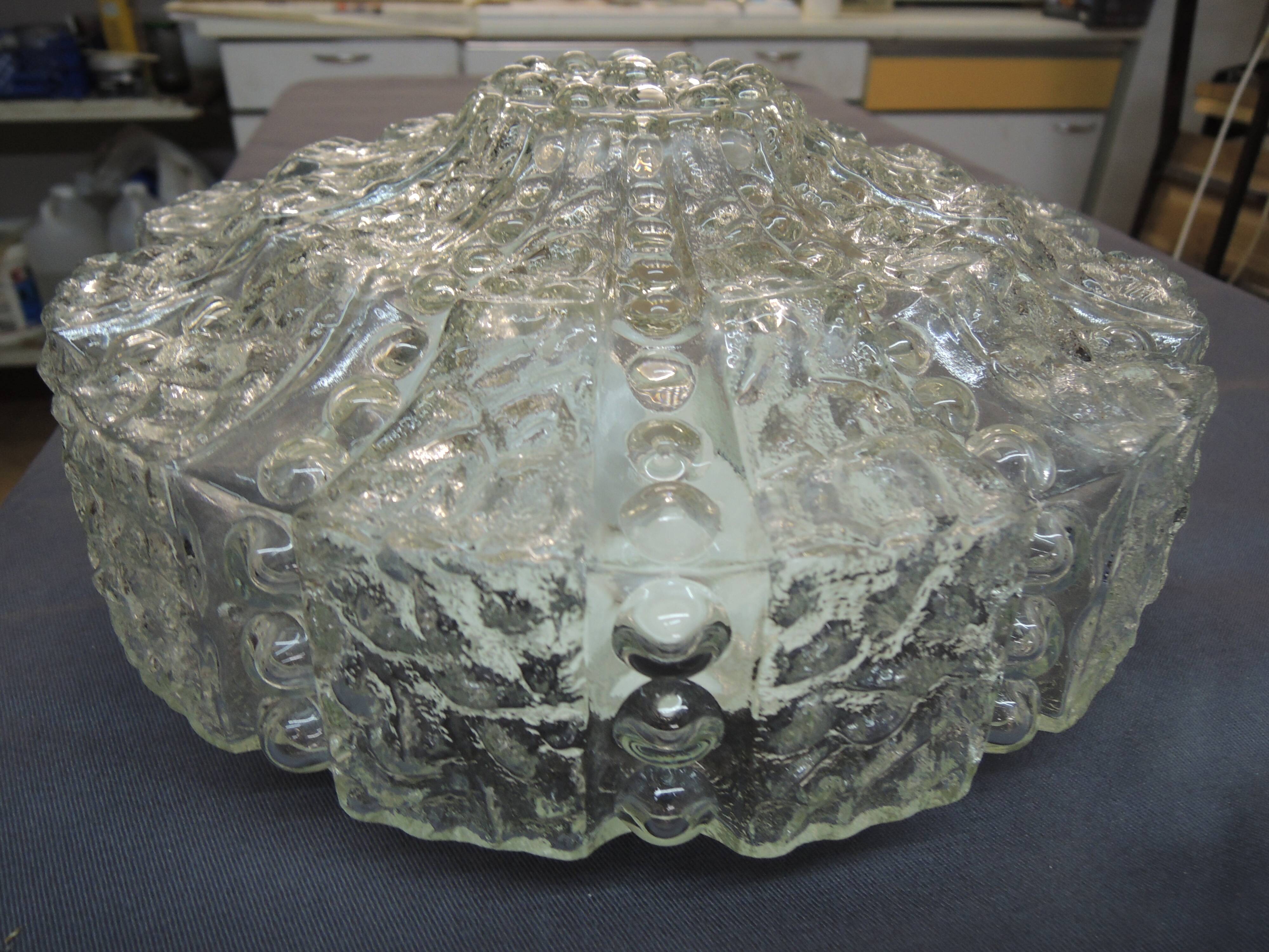 "Dome" ceiling light in moulded glass