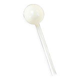 cream enamelled ladle
