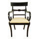 Armchair by G.T. Rackstraw, mahogany stained black, vintage from England