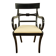 Armchair by G.T. Rackstraw, mahogany stained black, vintage from England