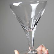 Service of 6 antique cut crystal glasses attributed to Moser, Bohemia circa.