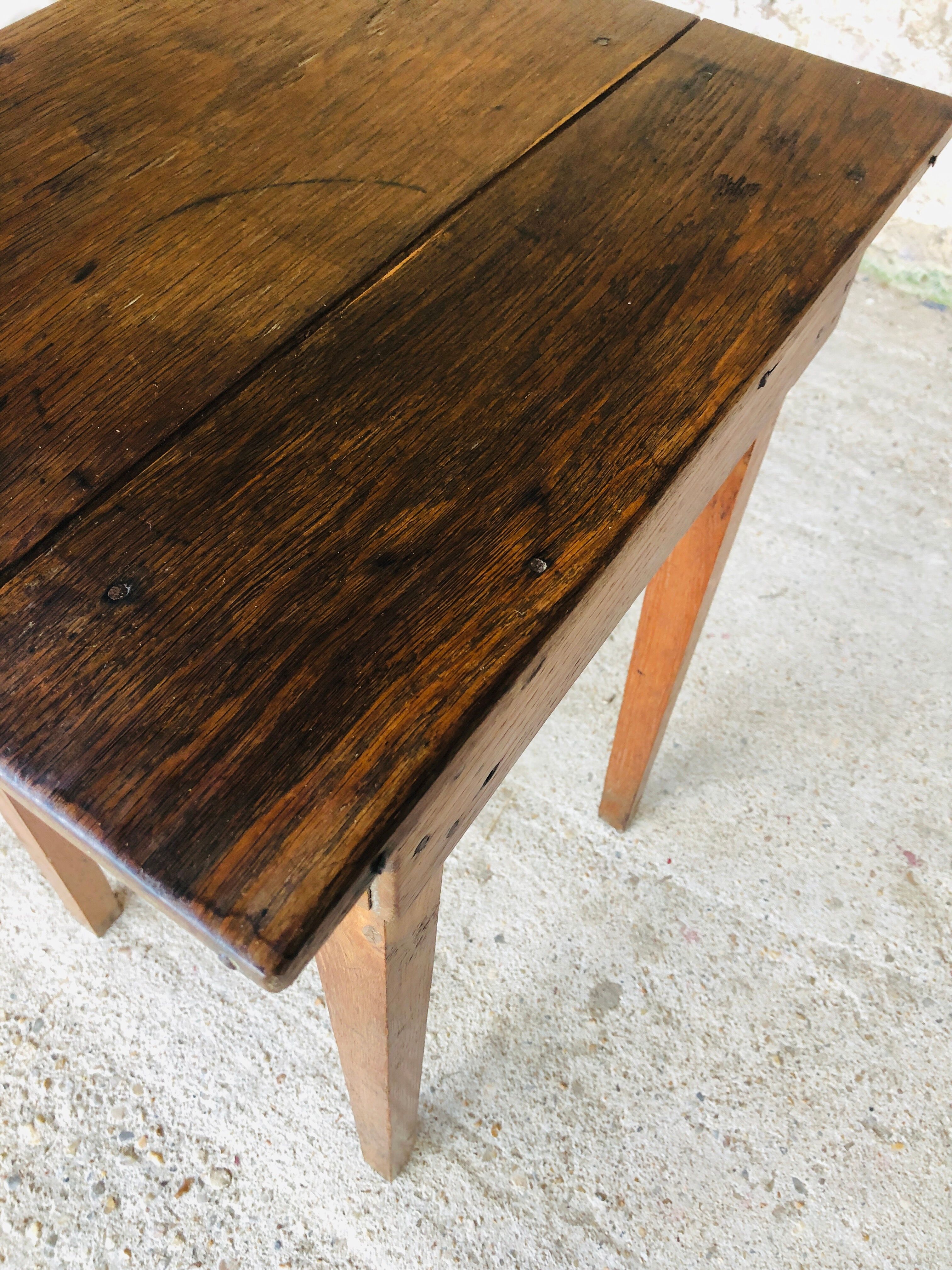 Console de ferme en bois vintage circa 1940