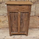 Old bedside table with 4 drawers in Burmese teak