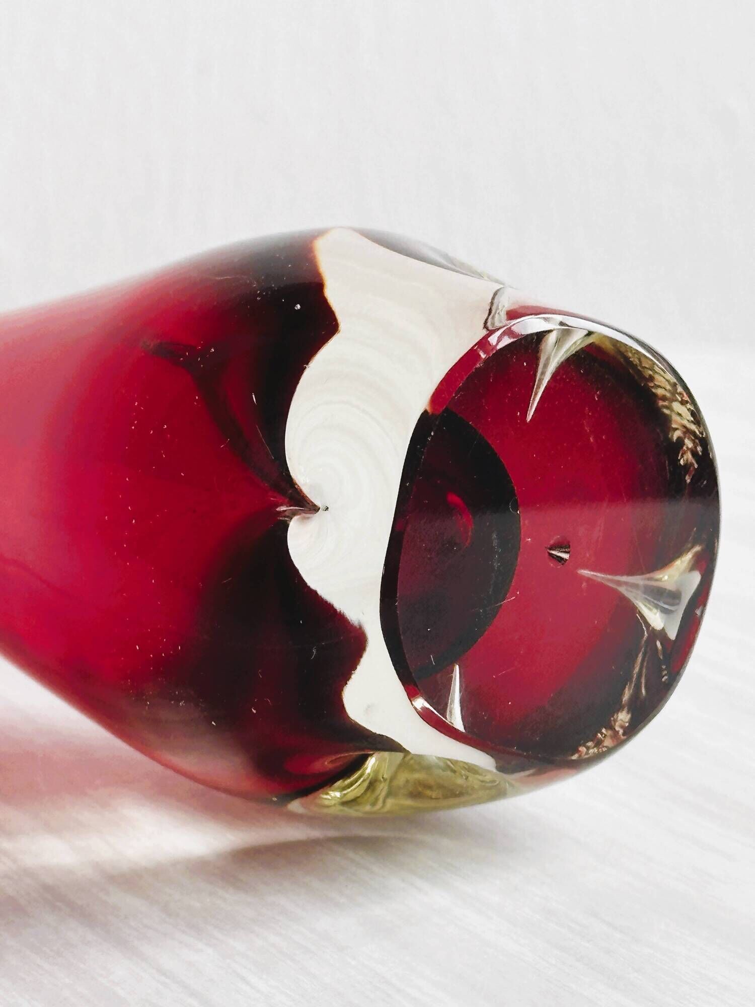 Murano glass vase Chambord Fratelli Toso.