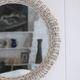 Round wicker mirror, 20th century