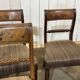 Série de 4 chaises + 2 fauteuils anglais en acajou fin XIXème