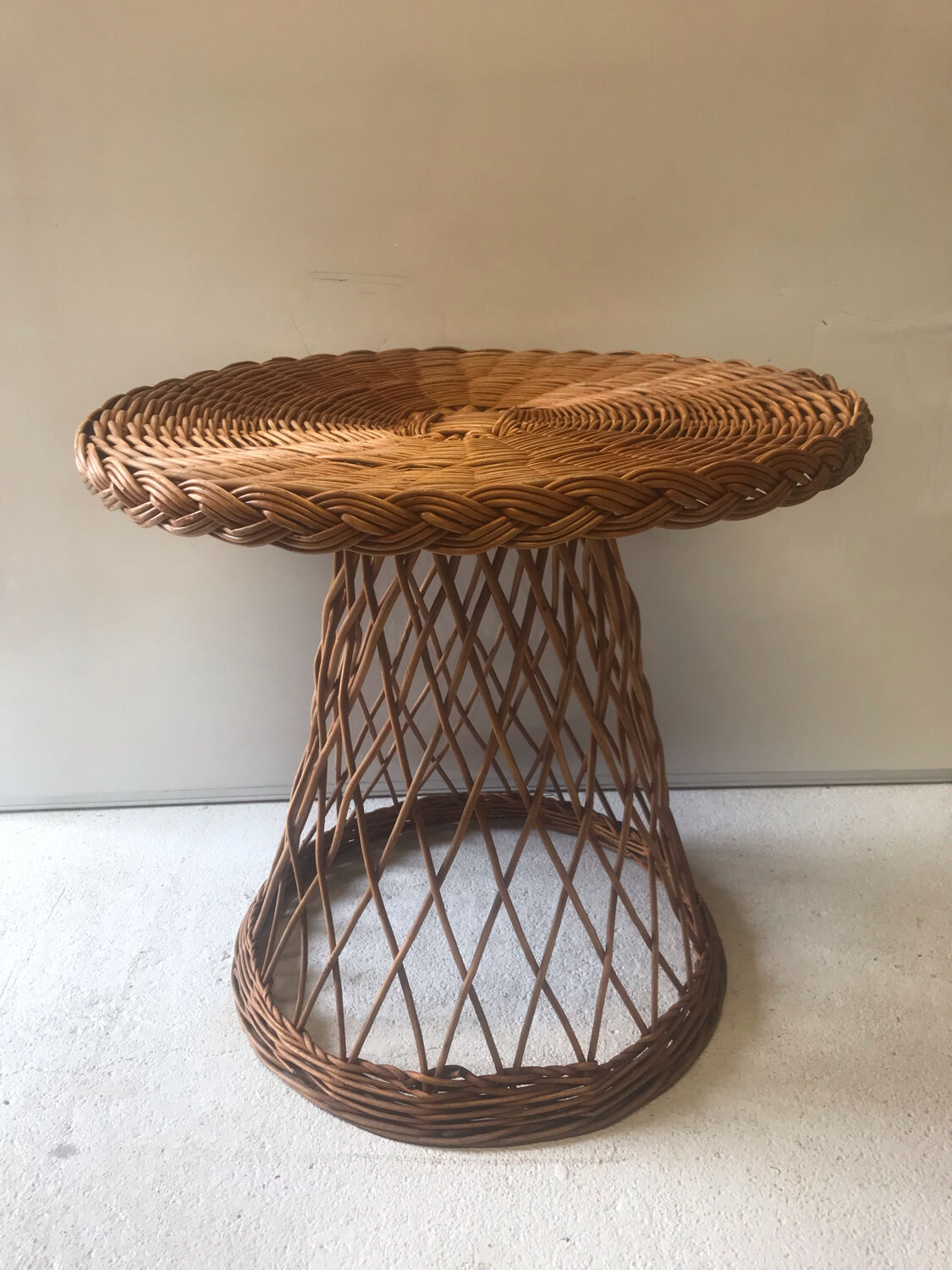 Vintage wicker table