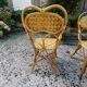 Salon de jardin en rotin 1960