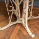 Table in painted sheet metal garden furniture ironwork 1950 base