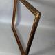 Old frame hollow edges gilded wood gold leaf 53x45 foliage 46x38 cm SB